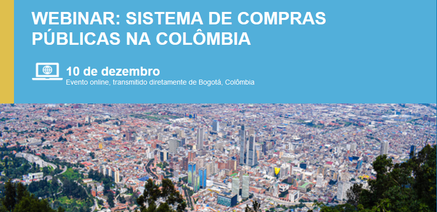 Webinar apresenta estudo sobre compras públicas na Colômbia